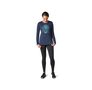 W MERINO SPORT 150 AUTUMN SUN LS GRAPH TEE deep navy