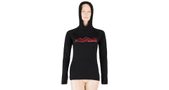 MERINO UPPER MOUNTAINS women's hoodie kangaroo black