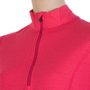 MERINO DF women's long sleeve zipper shirt magenta