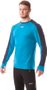 NBFMF5893 SLING azure blue - men's nordic t-shirt with long sleeves action