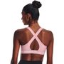 UA Crossback Mid Bra, Pink