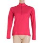 MERINO DF women's long sleeve zipper shirt magenta