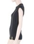 MERINO ACTIVE women's T-shirt neck sleeve black