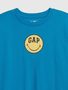514088-01 Dětské tričko GAP & Smiley® Modrá