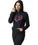 Boundary Pullover Fleece, Black/Pink