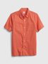 824550-01 Dětská lněná košile Oranžová