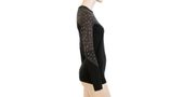 MERINO IMPRESS women's long sleeve shirt black/pattern