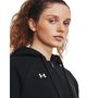 UA Rival Fleece FZ Hoodie-BLK