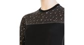 MERINO IMPRESS dámské triko dl.rukáv, černá/pattern