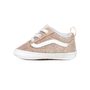 INFANT GLITTER OLD SKOOL CRIB SHOES (0-1 YEAR), (Glitter) Brazilian Sand/True White