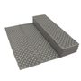 WAVE 1,5 Folding mattress grey 185x57x1,5 cm