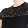 MERINO IMPRESS women's shirt neck sleeve black/pattern