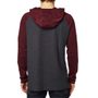 Diskors Hooded Ls Knit Heather Burgundy - triko