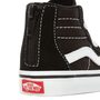 TODDLER SK8-HI ZIP SHOES (1-4 roků), Black/White