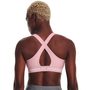 UA Crossback Mid Bra, Pink