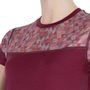 MERINO IMPRESS women's shirt neck sleeve lilla/pattern
