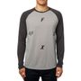 Conjoin Ls Tech Raglan, heather dark grey