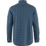 Övik Flannel Shirt M Indigo Blue-Flint Grey