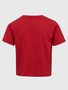 764483-00 Dětské tričko organic logo flitry Červená