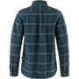 Övik Heavy Flannel Shirt W Indigo Blue-Dark Navy