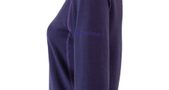 MERINO UPPER ladies sweatshirt short zip purple