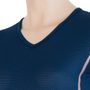 COOLMAX AIR women's shirt neck sleeve dark blue