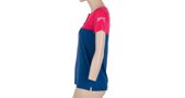 MERINO AIR PT ladies shirt with buttons magenta/blue