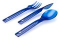 Stacking cutlery set blue