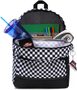 CONSTRUCT SKOOL BACKPACK 21, black-white check