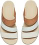 ELLECITY SLIDE WOMEN, natural leather/clearly aqua