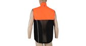 NEON pánská vesta černá/reflex oranžová