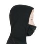 MERINO DF ladies long sleeve shirt with hood black