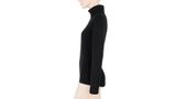 MERINO EXTREME women's long sleeve zipped shirt black
