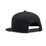 Fox Head Snapback Hat, Black/Charcoal