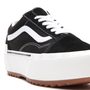 UA Old Skool Stacked (suede/canvas), black/blanc de blanc