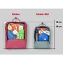 Kanken Mini oxford red-royal blue 7l - batoh