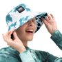 WM STEP UP BUCKET HAT CLOUDS DEEP TEAL/MARSHMALLOW