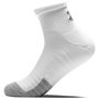 UA Heatgear Quarter 3pk, White