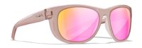 WEEKENDER Captivate Polarized - Rose Gold Mirror - Smoke Green/Crystal Blush