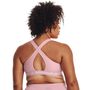 UA Crossback Mid Bra, Pink