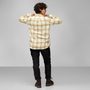 Övik Heavy Flannel Shirt W Chalk White-Dune Beige