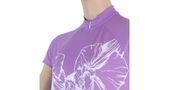 CYKLO FLOWERS ladies jersey neck sleeve purple