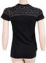 MERINO IMPRESS women's shirt neck sleeve black/pattern
