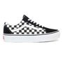 UA OLD SKOOL PLATFORM (CHECKERBOARD) BLK/TR WHT