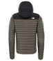 M STETCH DOWN HOODIE, NEW TAUPE GREEN/TNF BLACK