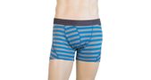 MERINO ACTIVE men's shorts, blue/grey thin stripes