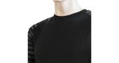 MERINO ACTIVE men's shirt black/dark grey stripes