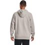 UA Essential Fleece Hoodie, Gray/white