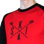 MERINO ACTIVE PT SKI men's shirt long. sleeve red/black