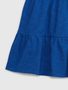 663791-01 Dětské volánové šaty Tmavě modrá